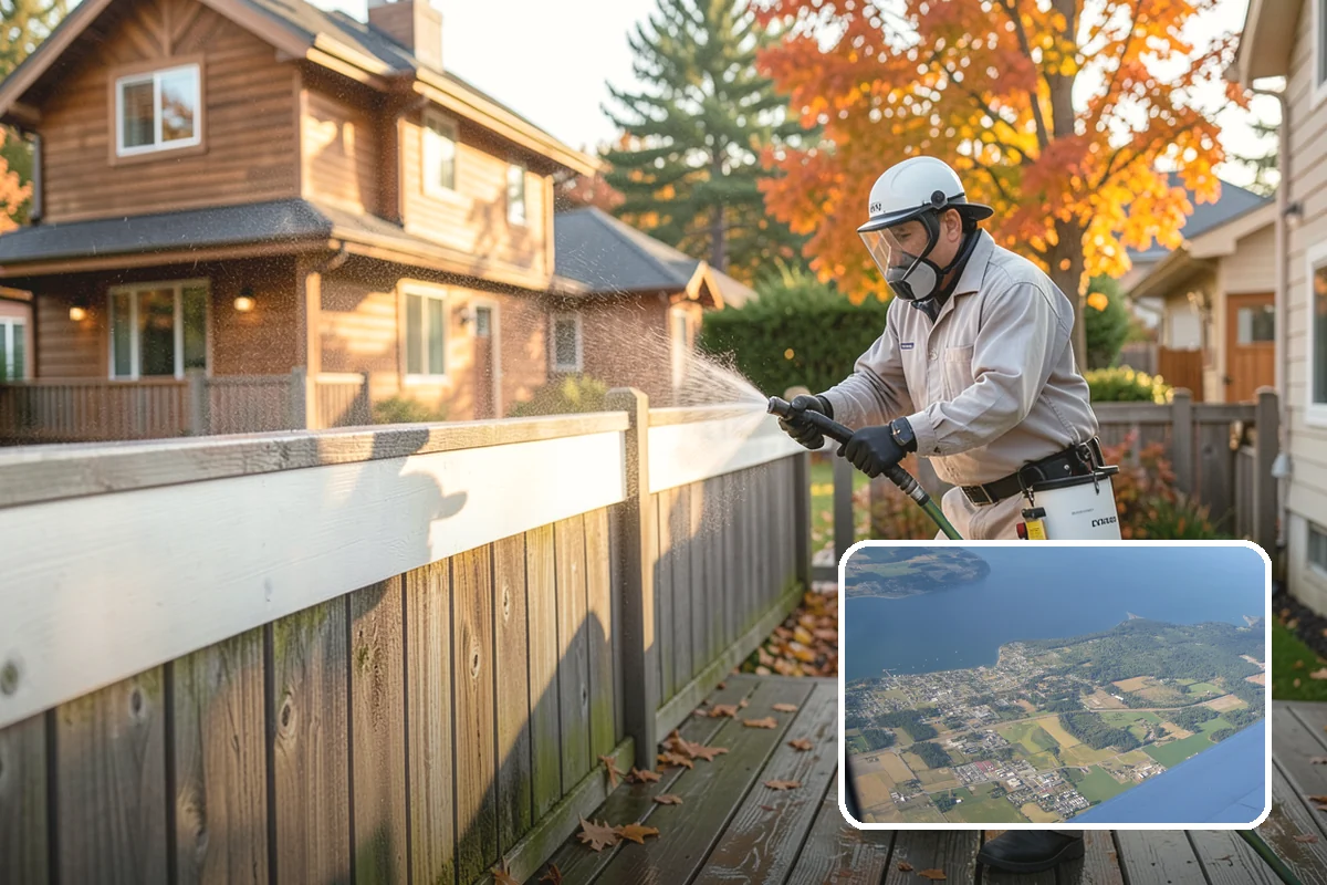 Spa Surround Cleaning in Coupeville, Island County, WA - Kills moss and algae at the root for longer-lasting results