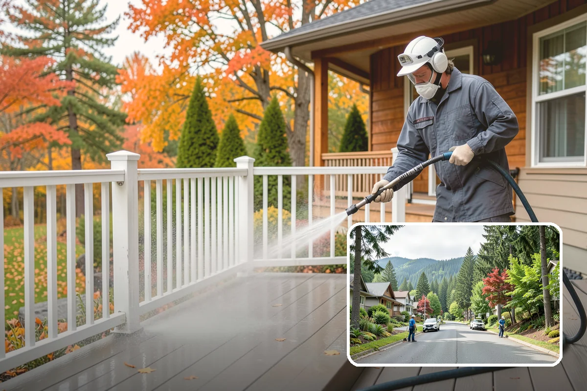 Spa Surround Cleaning in Darrington, Snohomish County, WA - Kills moss and algae at the root for longer-lasting results