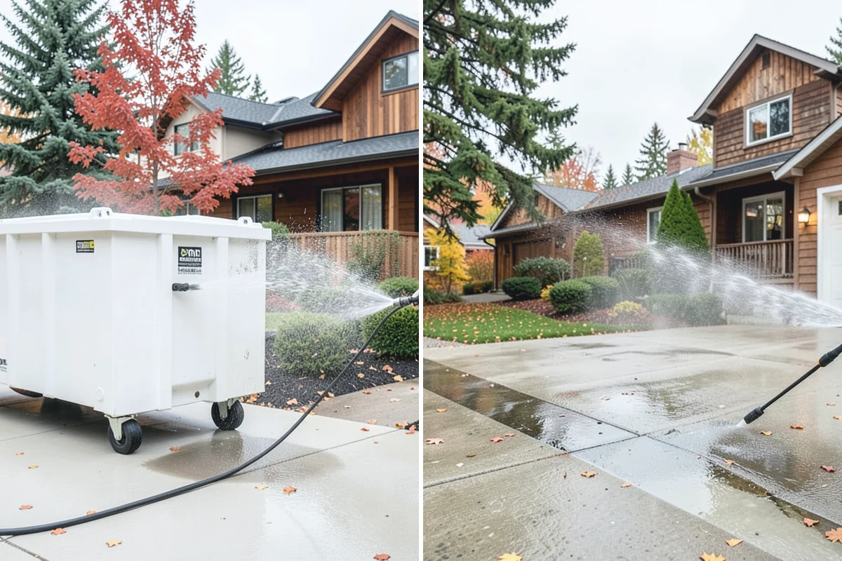 Spa Surround Cleaning in Darrington, Snohomish County, WA - Clear furniture and planters from the spa surround
