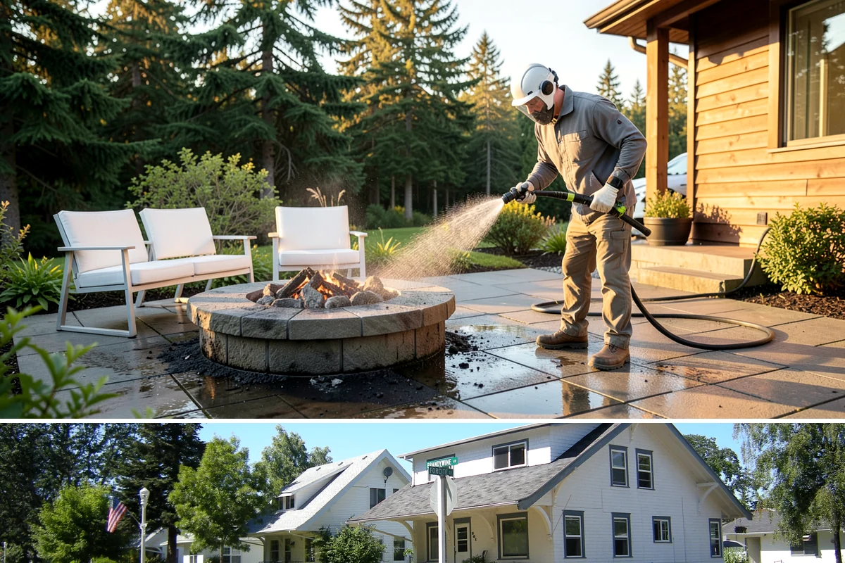 Spa Surround Cleaning in DuPont, Pierce County, WA - Late spring cleaning sets up a safer, cleaner surround right as spa use picks up in warmer weather.