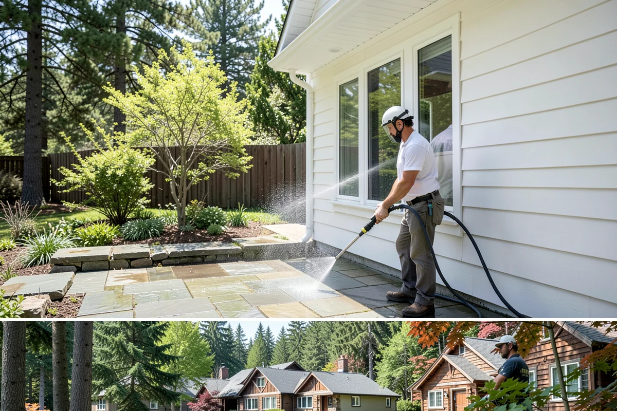 Spa Surround Cleaning in Edgewood, Pierce County, WA - Late spring cleaning sets up a safer, cleaner surround right as spa use picks up in warmer weather.