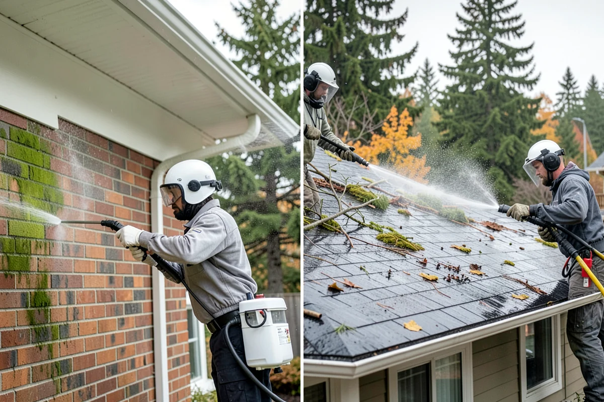 Spa Surround Cleaning in Federal Way, King County, WA - Clear furniture and planters from the spa surround
