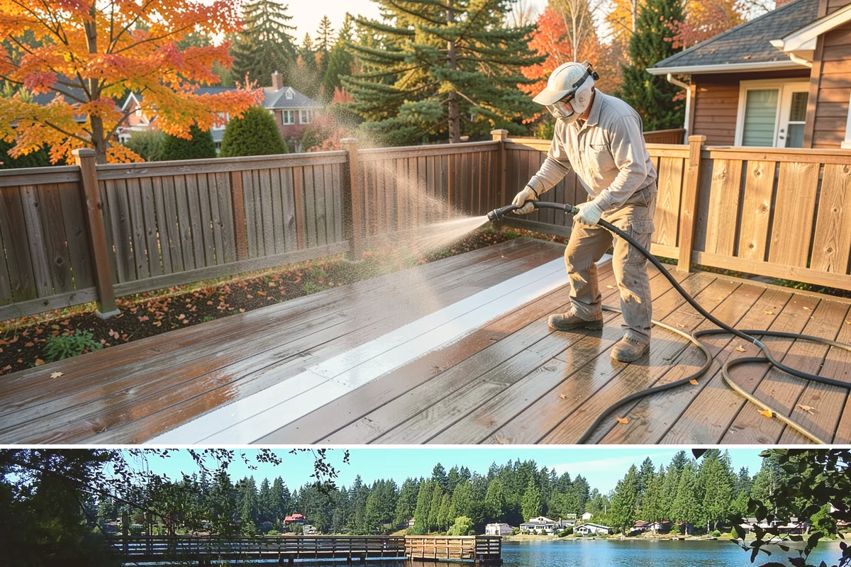 Spa Surround Cleaning in Federal Way, King County, WA - Late spring cleaning sets up a safer, cleaner surround right as spa use picks up in warmer weather.