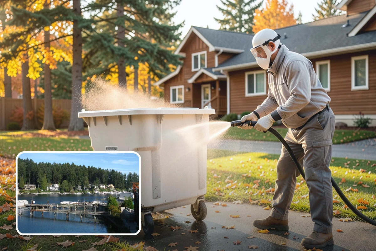 Spa Surround Cleaning in Gig Harbor, Pierce County, WA - Kills moss and algae at the root for longer-lasting results