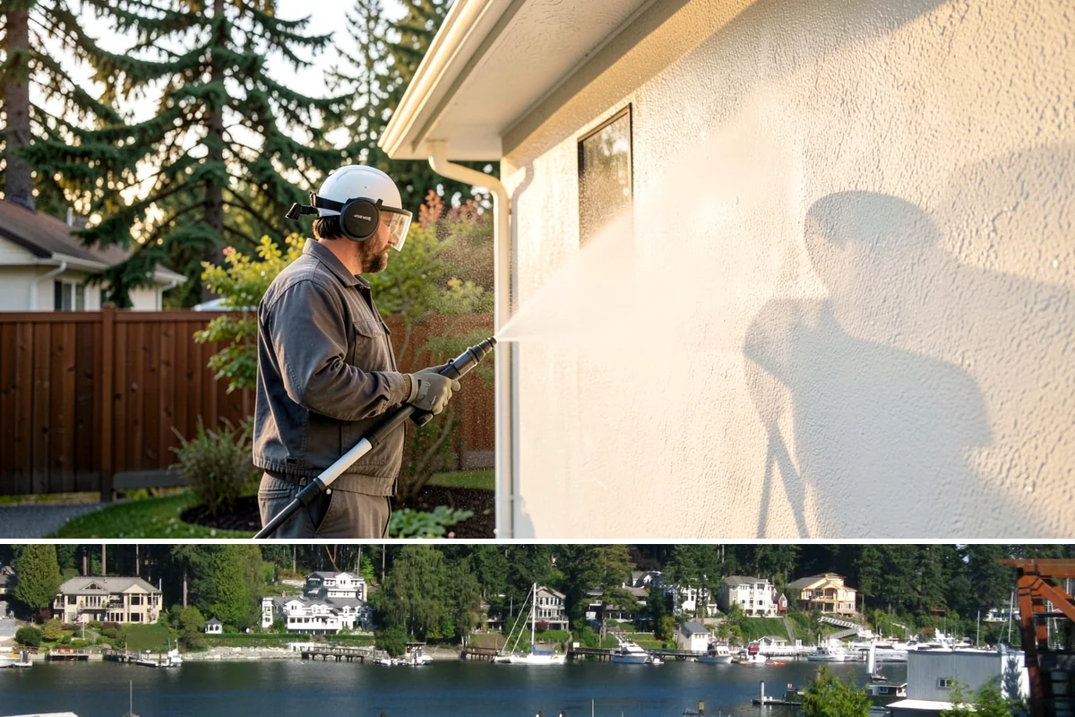 Spa Surround Cleaning in Gig Harbor, Pierce County, WA - Late spring cleaning sets up a safer, cleaner surround right as spa use picks up in warmer weather.