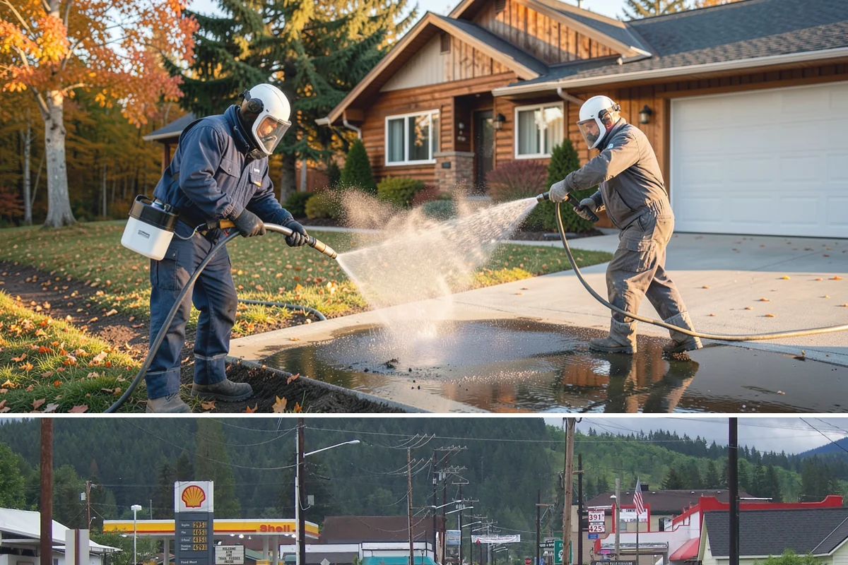 Spa Surround Cleaning in Granite Falls, Snohomish County, WA - Late spring cleaning sets up a safer, cleaner surround right as spa use picks up in warmer weather.