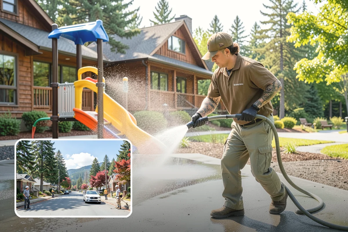 Spa Surround Cleaning in Hunts Point, King County, WA - Kills moss and algae at the root for longer-lasting results