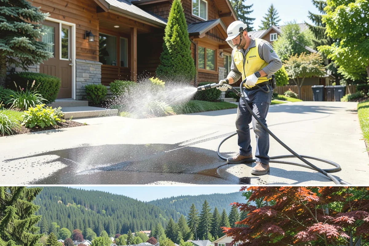 Spa Surround Cleaning in Index, Snohomish County, WA - Late spring cleaning sets up a safer, cleaner surround right as spa use picks up in warmer weather.