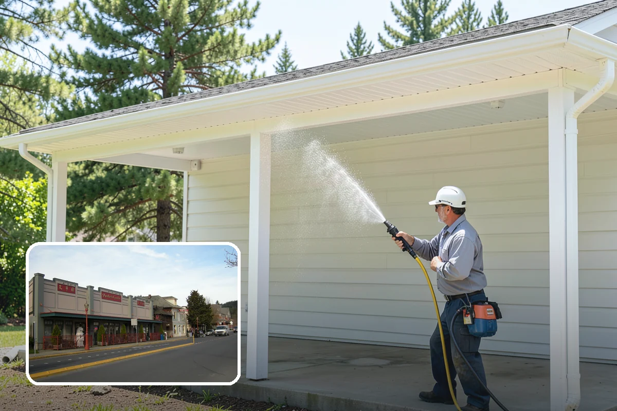 Spa Surround Cleaning in Issaquah, King County, WA - Kills moss and algae at the root for longer-lasting results