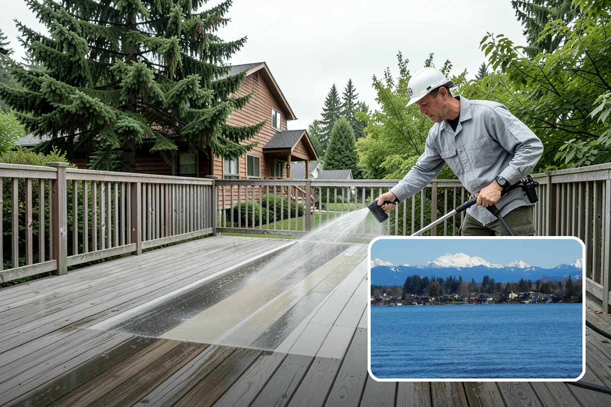 Spa Surround Cleaning in Lake Stevens, Snohomish County, WA - Kills moss and algae at the root for longer-lasting results