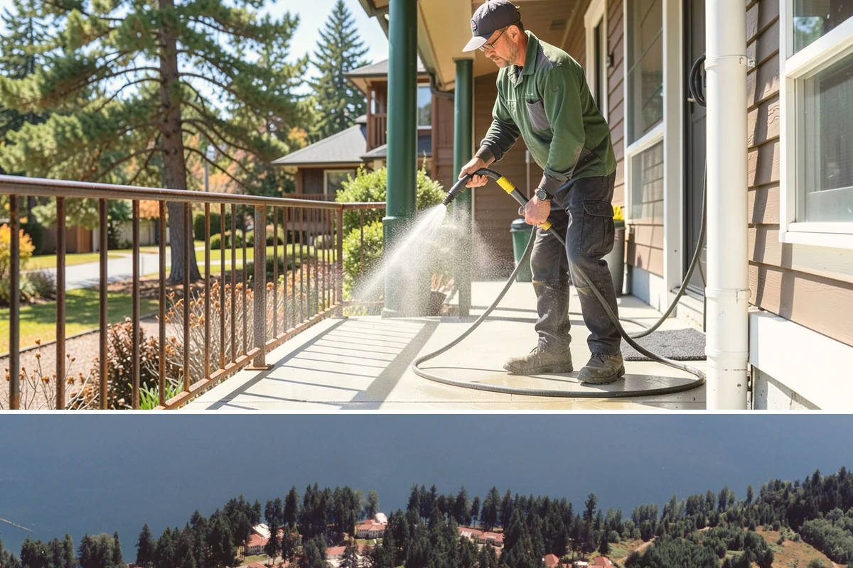 Spa Surround Cleaning in Lakewood, Pierce County, WA - Late spring cleaning sets up a safer, cleaner surround right as spa use picks up in warmer weather.
