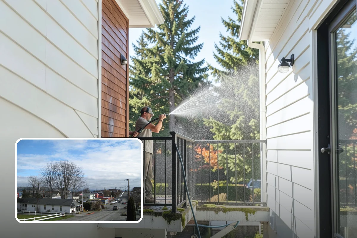Spa Surround Cleaning in Langley, Island County, WA - Kills moss and algae at the root for longer-lasting results