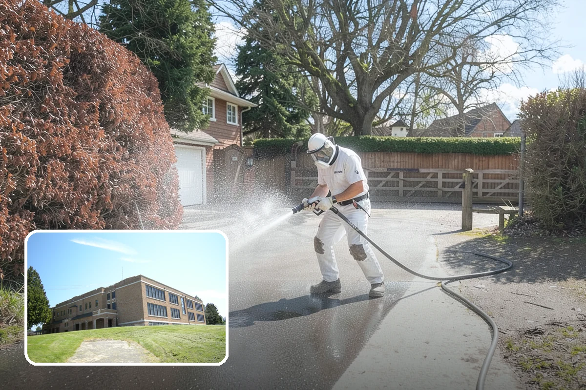 Spa Surround Cleaning in Maple Valley, King County, WA - Kills moss and algae at the root for longer-lasting results