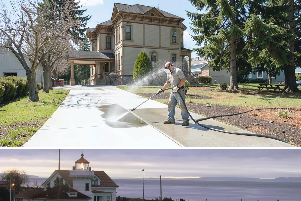 Spa Surround Cleaning in Mukilteo, Snohomish County, WA - Late spring cleaning sets up a safer, cleaner surround right as spa use picks up in warmer weather.