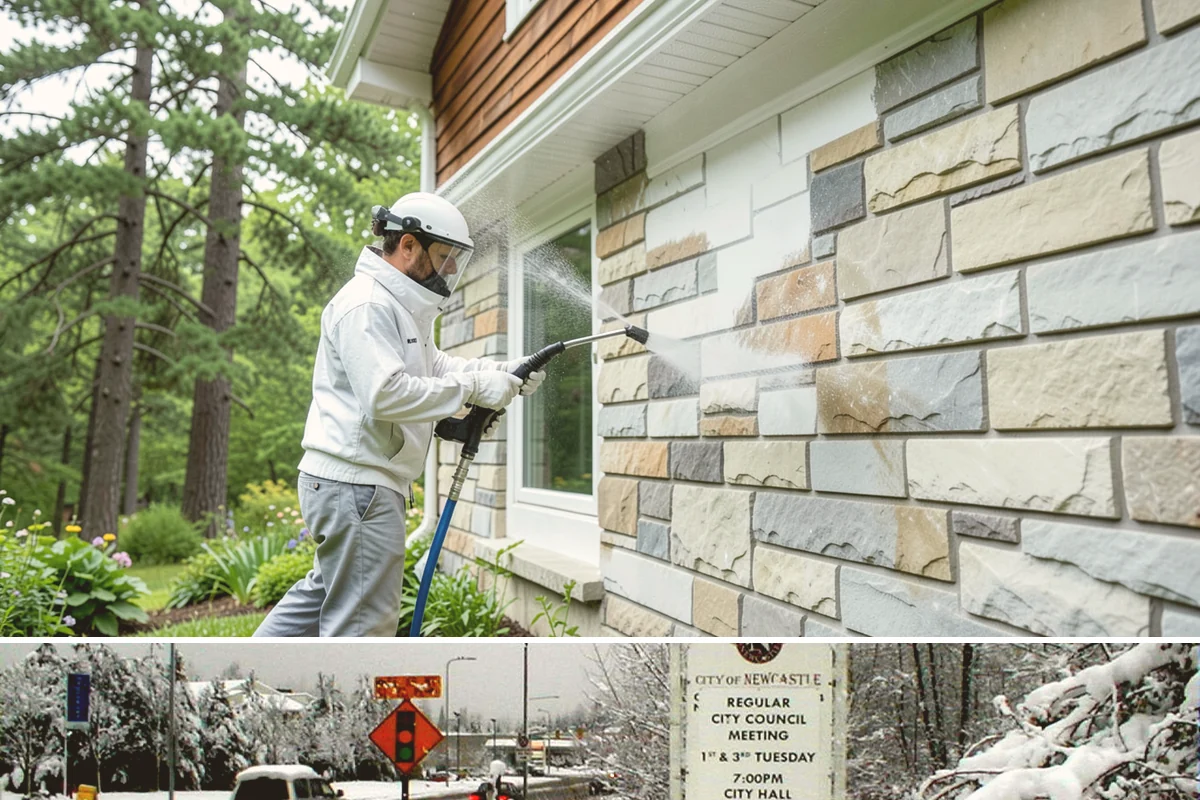 Spa Surround Cleaning in Newcastle, King County, WA - Late spring cleaning sets up a safer, cleaner surround right as spa use picks up in warmer weather.