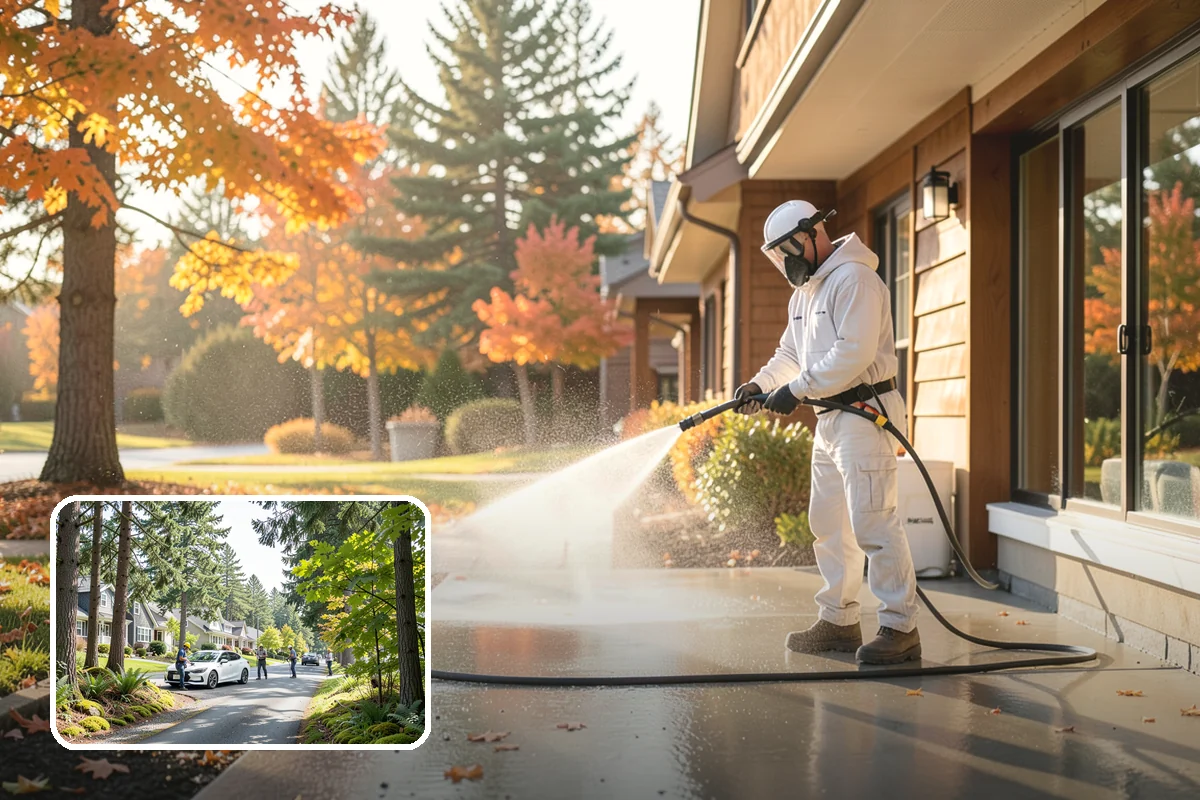 Spa Surround Cleaning in Normandy Park, King County, WA - Kills moss and algae at the root for longer-lasting results