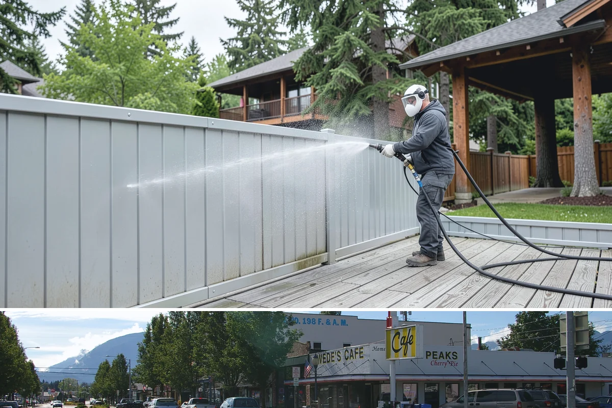 Spa Surround Cleaning in North Bend, King County, WA - Late spring cleaning sets up a safer, cleaner surround right as spa use picks up in warmer weather.