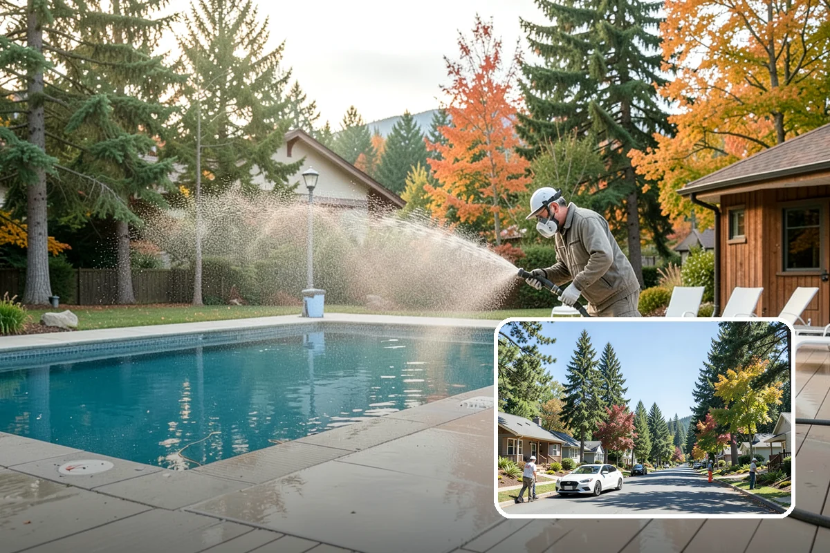 Spa Surround Cleaning in Orting, Pierce County, WA - Kills moss and algae at the root for longer-lasting results