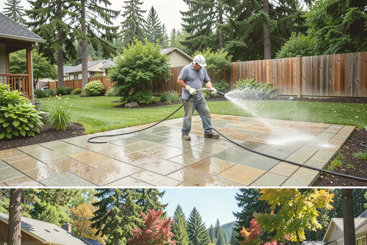 Spa Surround Cleaning in Orting, Pierce County, WA - Late spring cleaning sets up a safer, cleaner surround right as spa use picks up in warmer weather.