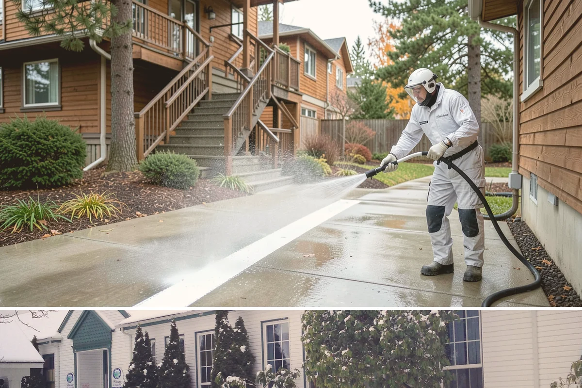 Spa Surround Cleaning in Pacific, King County, WA - Late spring cleaning sets up a safer, cleaner surround right as spa use picks up in warmer weather.