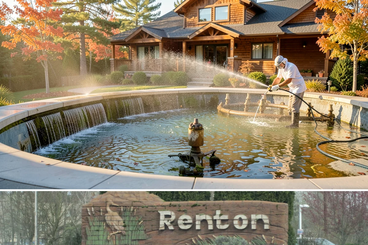 Spa Surround Cleaning in Renton, King County, WA - Late spring cleaning sets up a safer, cleaner surround right as spa use picks up in warmer weather.