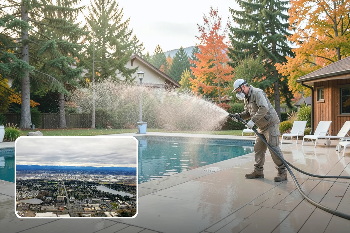 Spa Surround Cleaning in SeaTac, King County, WA - Kills moss and algae at the root for longer-lasting results