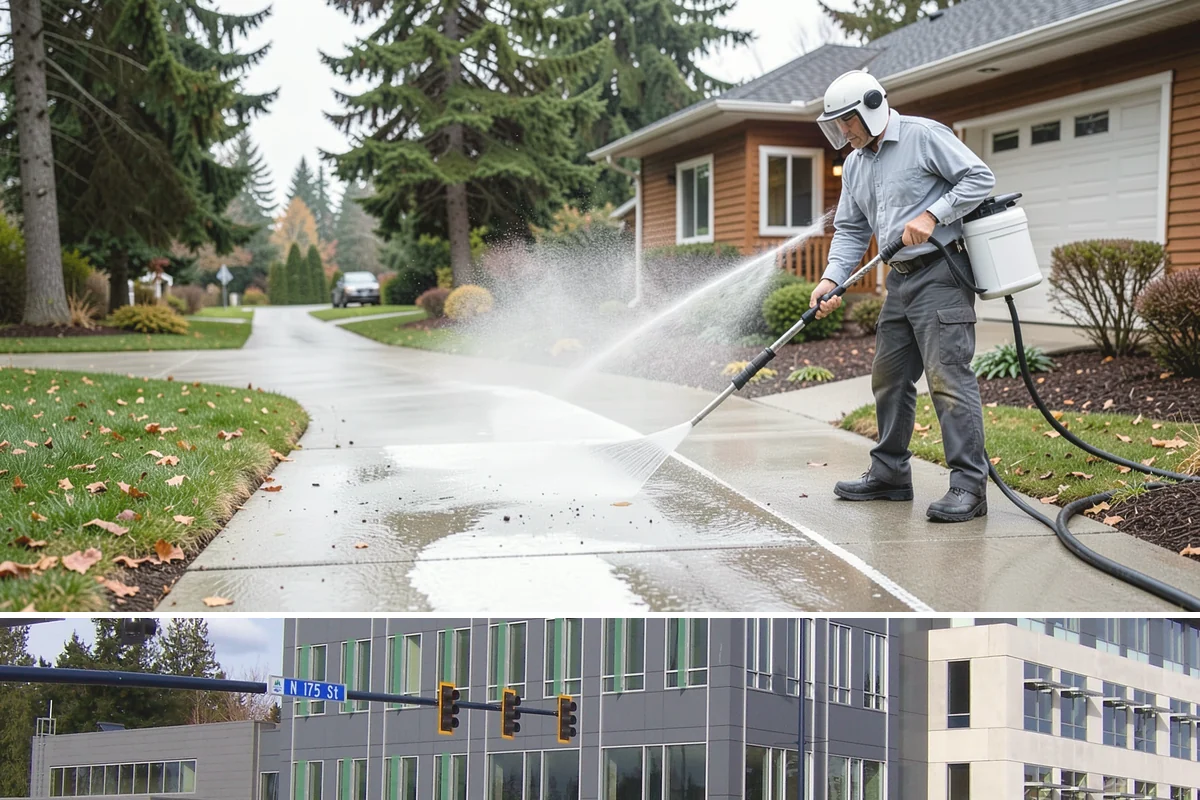 Spa Surround Cleaning in Shoreline, King County, WA - Late spring cleaning sets up a safer, cleaner surround right as spa use picks up in warmer weather.