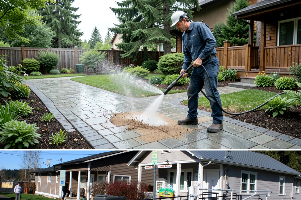Spa Surround Cleaning in South Prairie, Pierce County, WA - Late spring cleaning sets up a safer, cleaner surround right as spa use picks up in warmer weather.