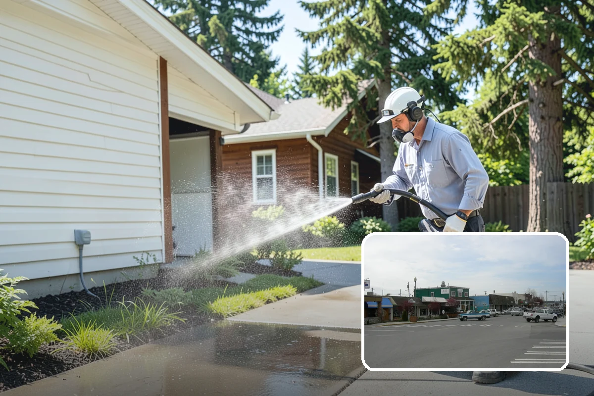 Spa Surround Cleaning in Stanwood, Snohomish County, WA - Kills moss and algae at the root for longer-lasting results