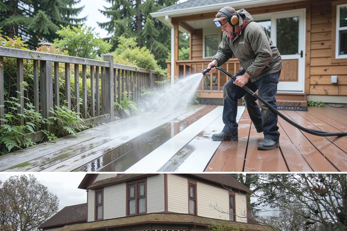 Spa Surround Cleaning in Sumner, Pierce County, WA - Late spring cleaning sets up a safer, cleaner surround right as spa use picks up in warmer weather.