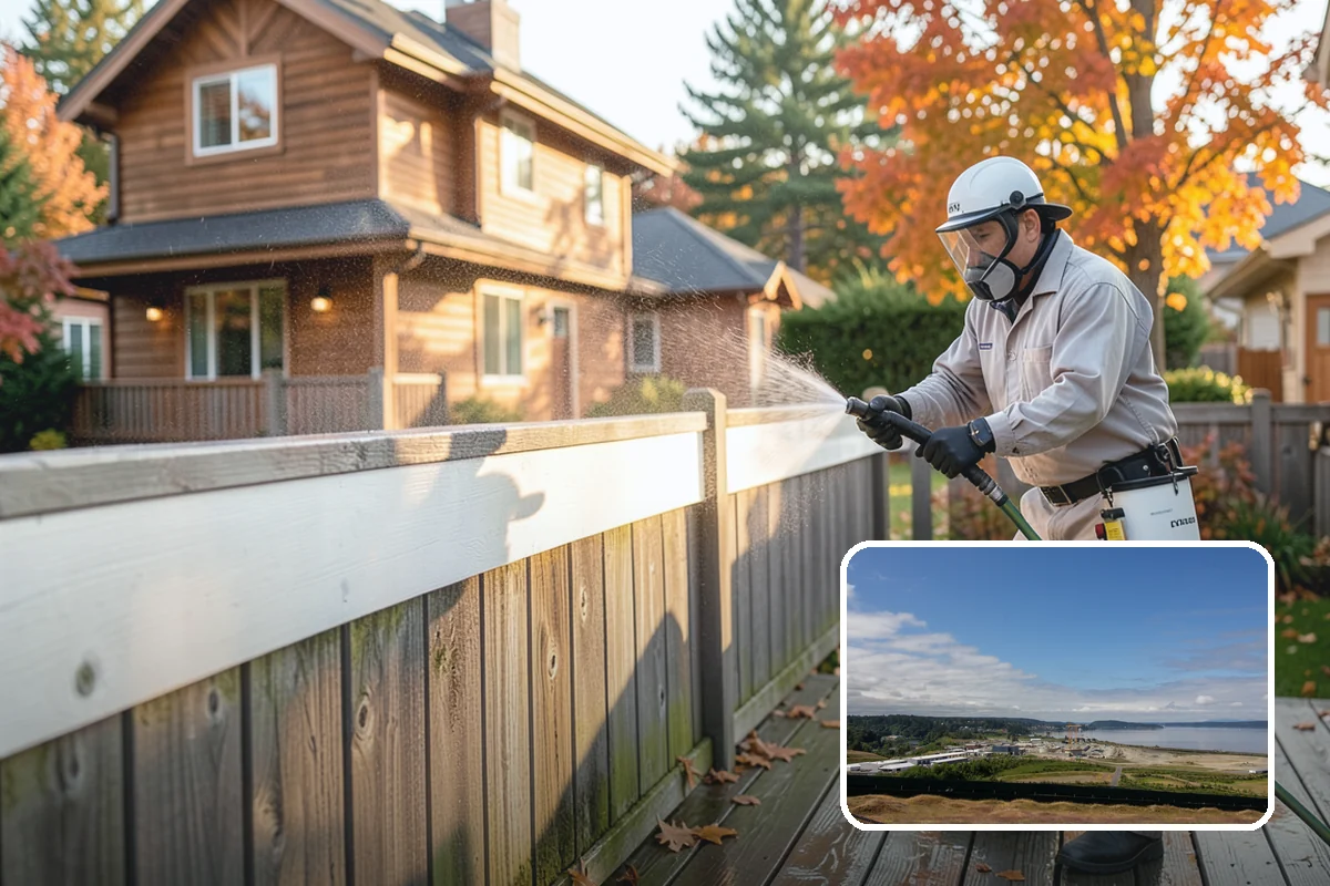 Spa Surround Cleaning in University Place, Pierce County, WA - Kills moss and algae at the root for longer-lasting results