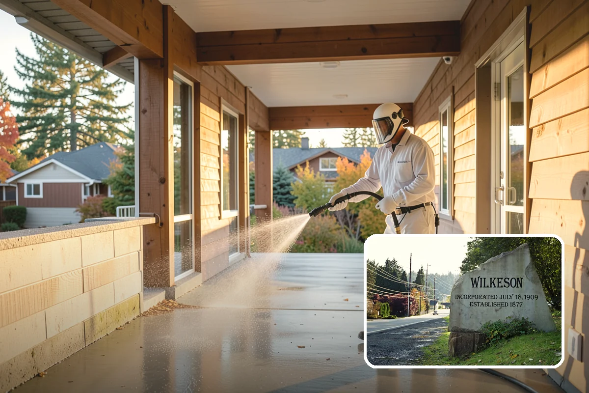 Spa Surround Cleaning in Wilkeson, Pierce County, WA - Kills moss and algae at the root for longer-lasting results