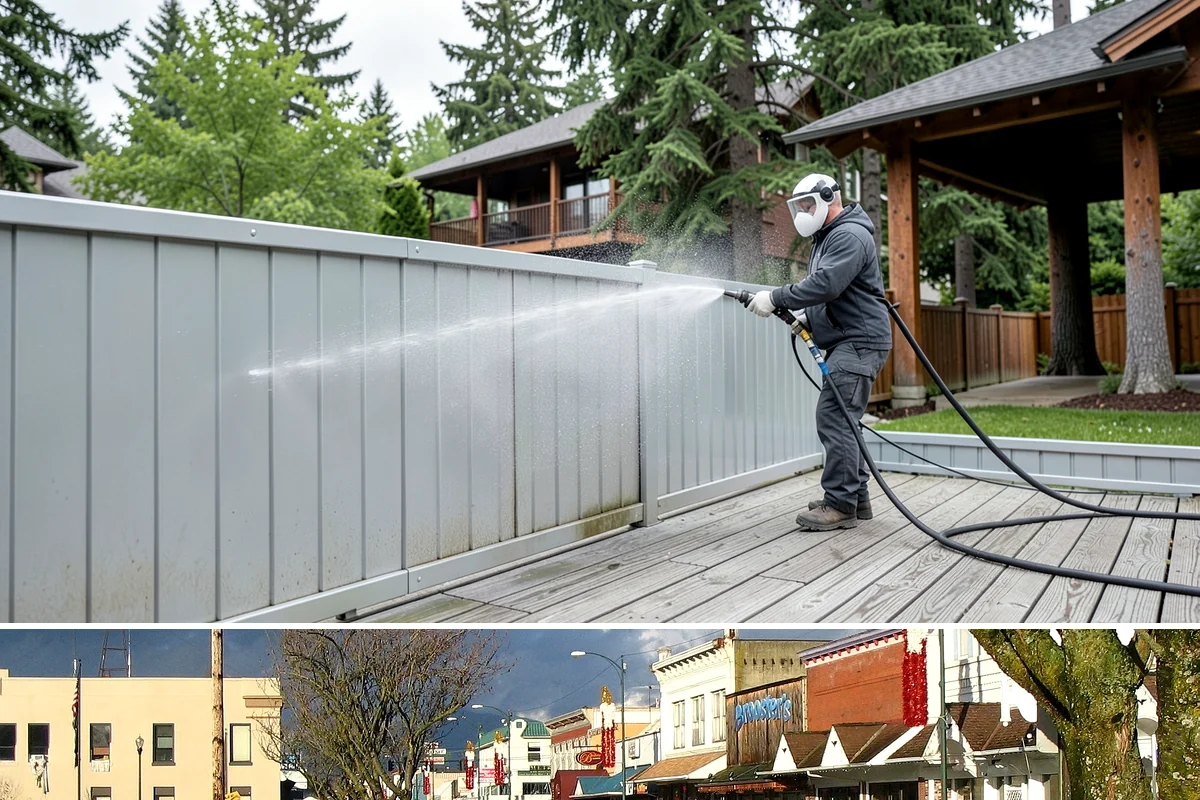 Spring Exterior Cleaning in Arlington, Snohomish County, WA - Late March through May is ideal, once the heavy rains ease but before summer sun locks winter growth into the surface.