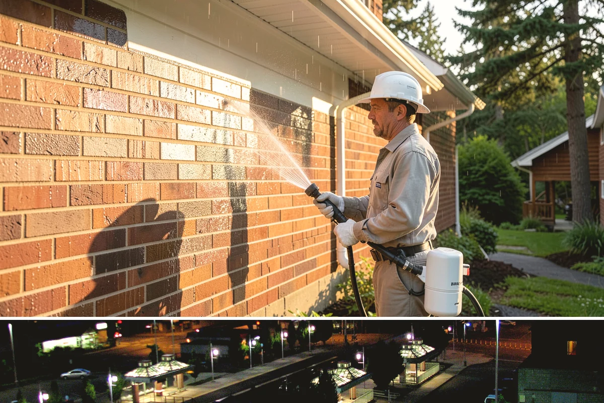 Spring Exterior Cleaning in Auburn, King County, WA - Late March through May is ideal, once the heavy rains ease but before summer sun locks winter growth into the surface.
