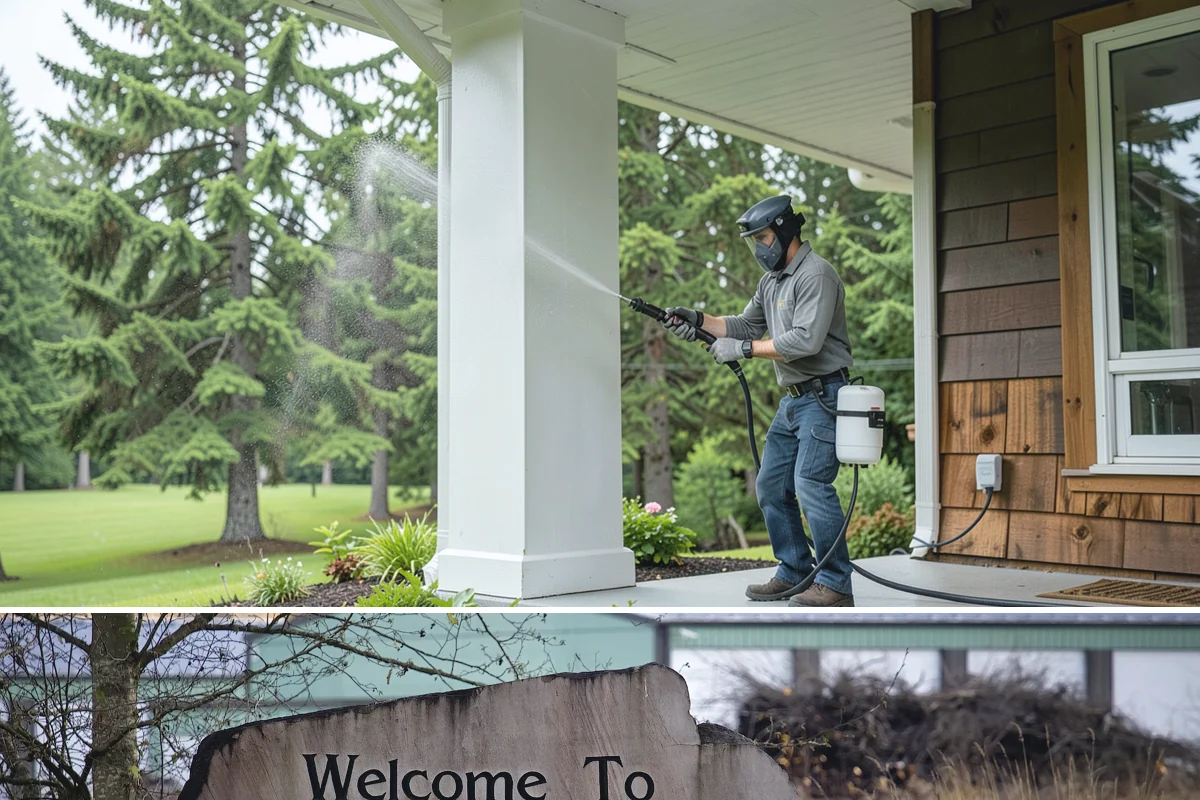 Spring Exterior Cleaning in Buckley, Pierce County, WA - Late March through May is ideal, once the heavy rains ease but before summer sun locks winter growth into the surface.