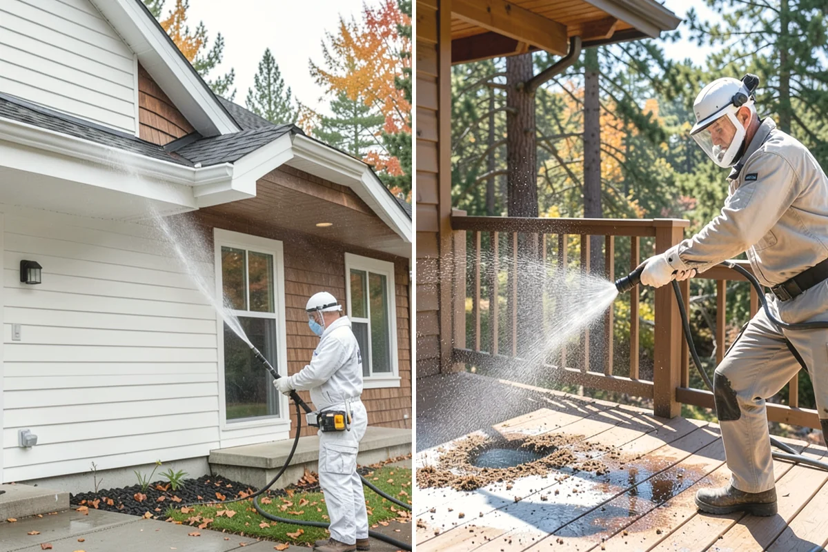 Spring Exterior Cleaning in Burien, King County, WA - Walk the property and identify shaded, growth-prone zones
