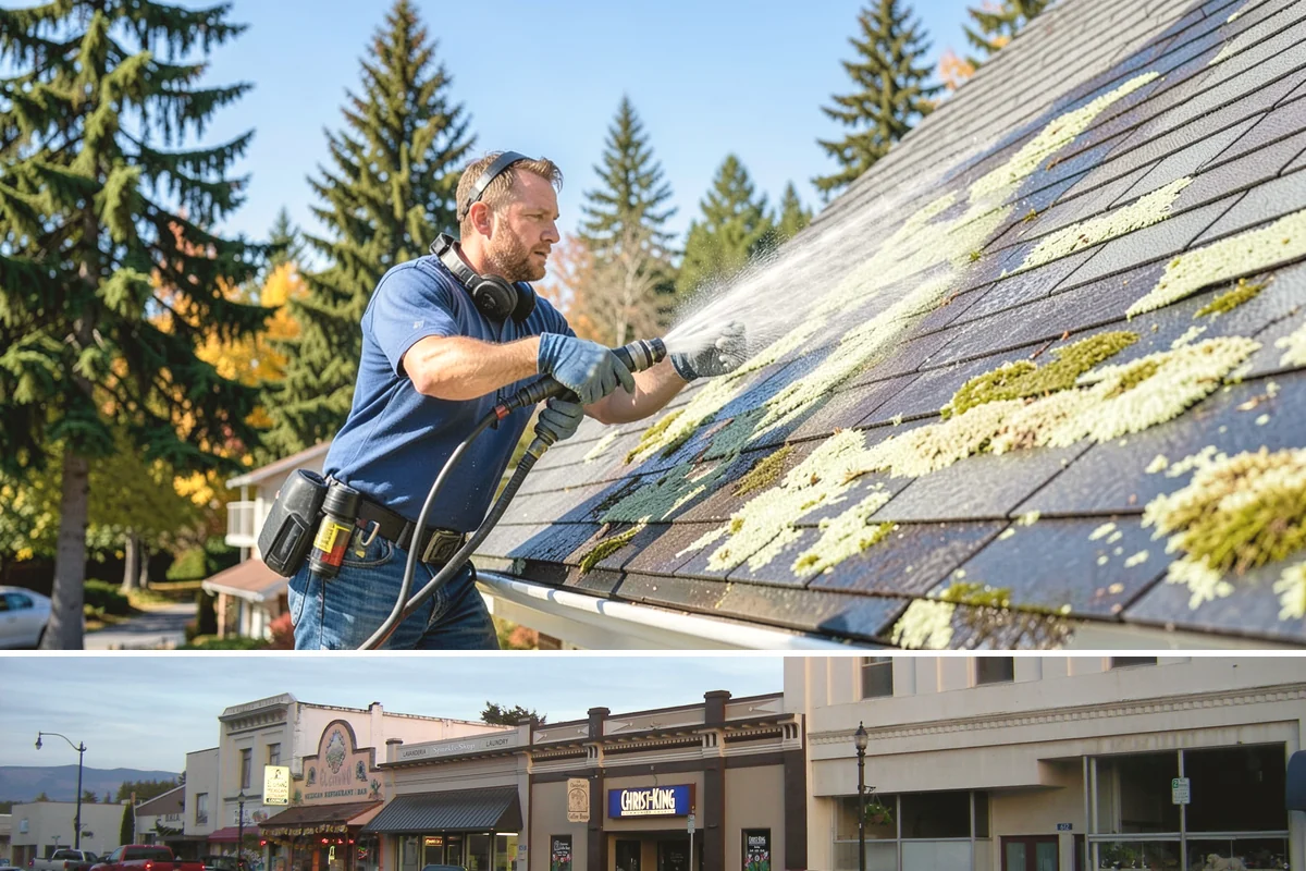 Spring Exterior Cleaning in Burlington, Skagit County, WA - Late March through May is ideal, once the heavy rains ease but before summer sun locks winter growth into the surface.