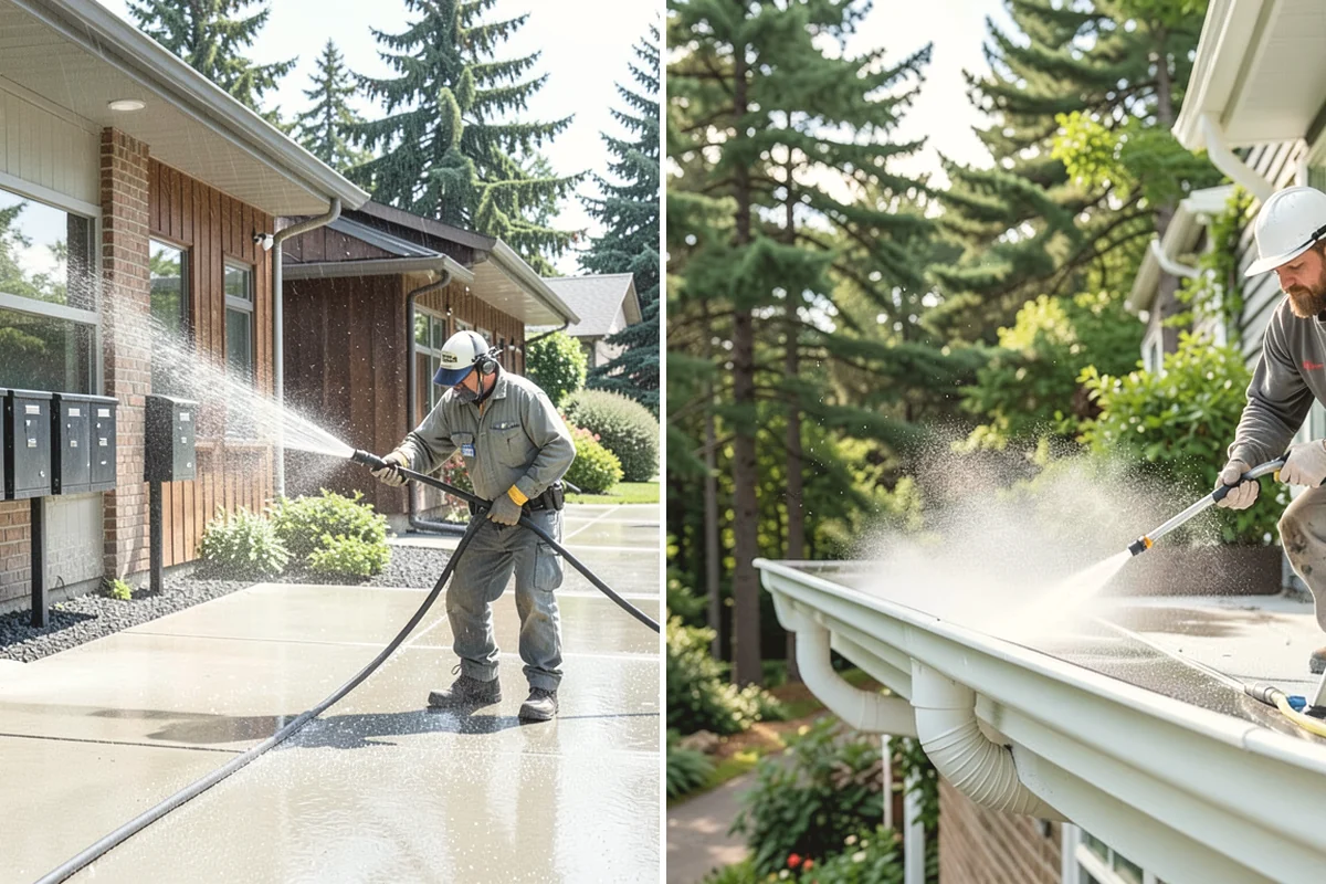Spring Exterior Cleaning in Covington, King County, WA - Walk the property and identify shaded, growth-prone zones