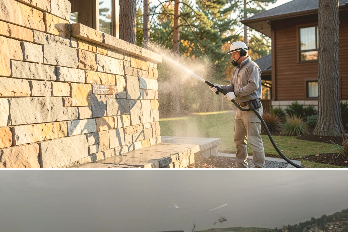 Spring Exterior Cleaning in Des Moines, King County, WA - Late March through May is ideal, once the heavy rains ease but before summer sun locks winter growth into the surface.