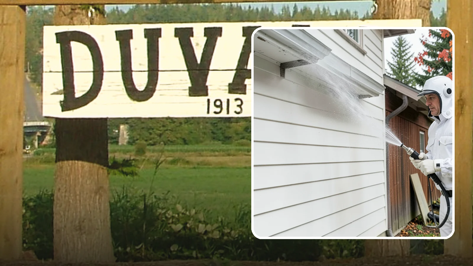 Spring Exterior Cleaning in Duvall, King County, WA - A spring exterior cleaning clears away the green film and grime that build up on Washington homes through the long, wet...