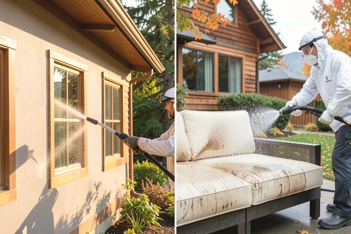 Spring Exterior Cleaning in Duvall, King County, WA - Walk the property and identify shaded, growth-prone zones