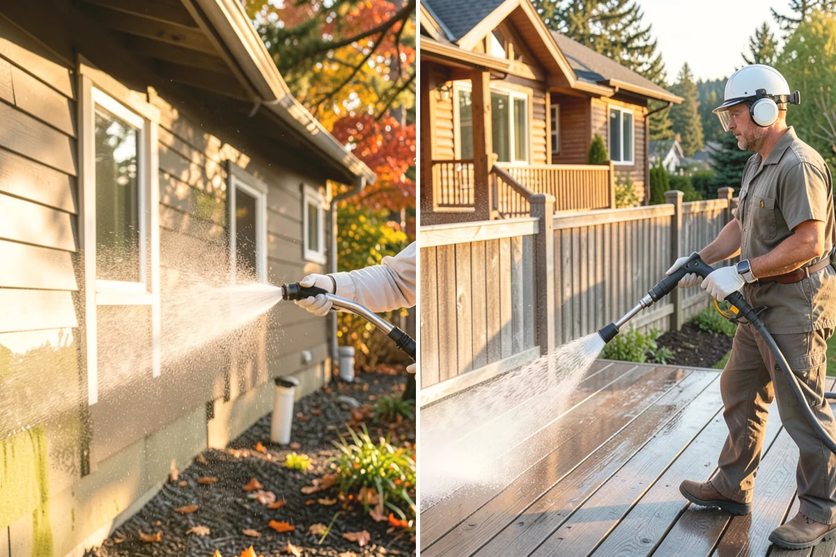 Spring Exterior Cleaning in Edgewood, Pierce County, WA - Walk the property and identify shaded, growth-prone zones