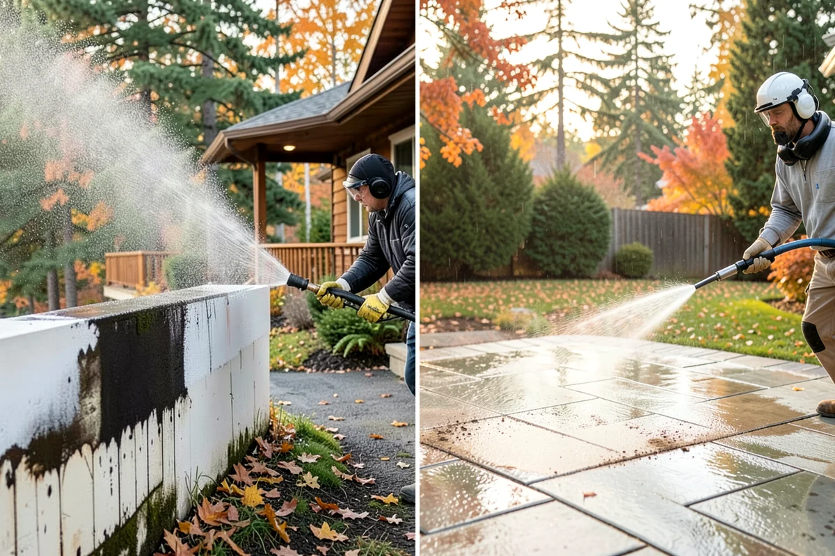 Spring Exterior Cleaning in Federal Way, King County, WA - Walk the property and identify shaded, growth-prone zones