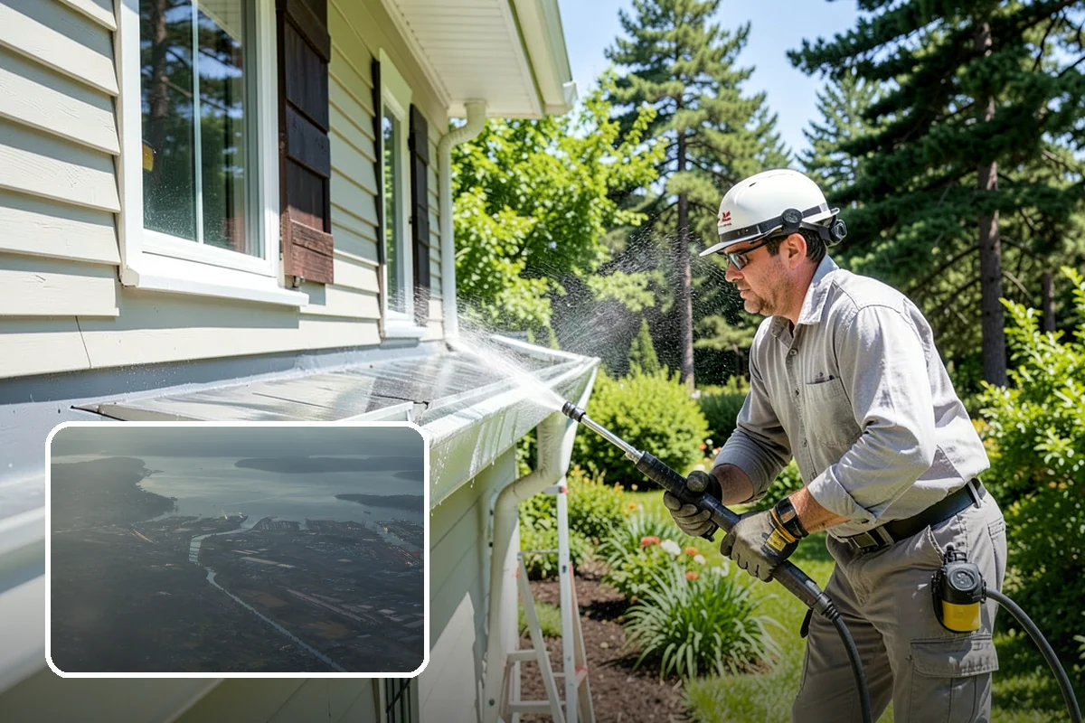 Spring Exterior Cleaning in Fife, Pierce County, WA - Removes the algae and pollen that accumulate over a soggy Washington winter