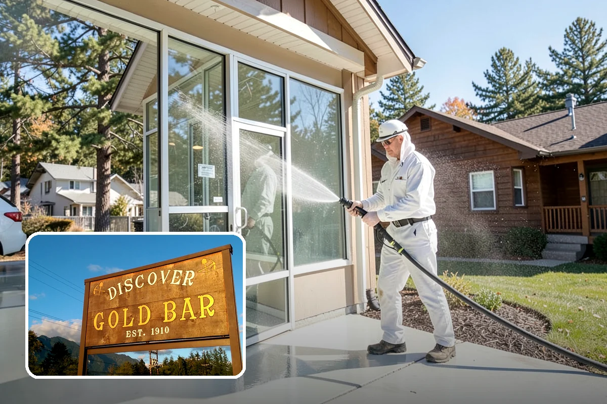 Spring Exterior Cleaning in Gold Bar, Snohomish County, WA - Removes the algae and pollen that accumulate over a soggy Washington winter