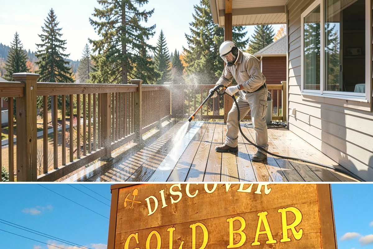 Spring Exterior Cleaning in Gold Bar, Snohomish County, WA - Late March through May is ideal, once the heavy rains ease but before summer sun locks winter growth into the surface.