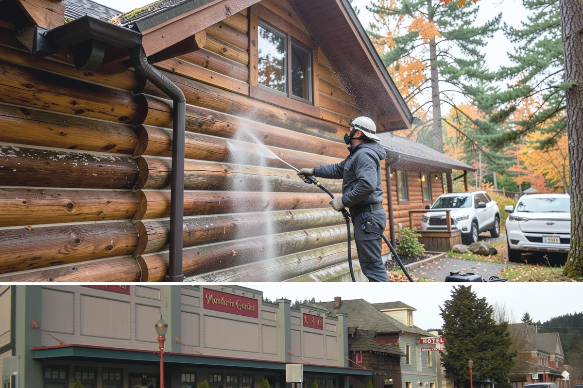 Spring Exterior Cleaning in Issaquah, King County, WA - Late March through May is ideal, once the heavy rains ease but before summer sun locks winter growth into the surface.