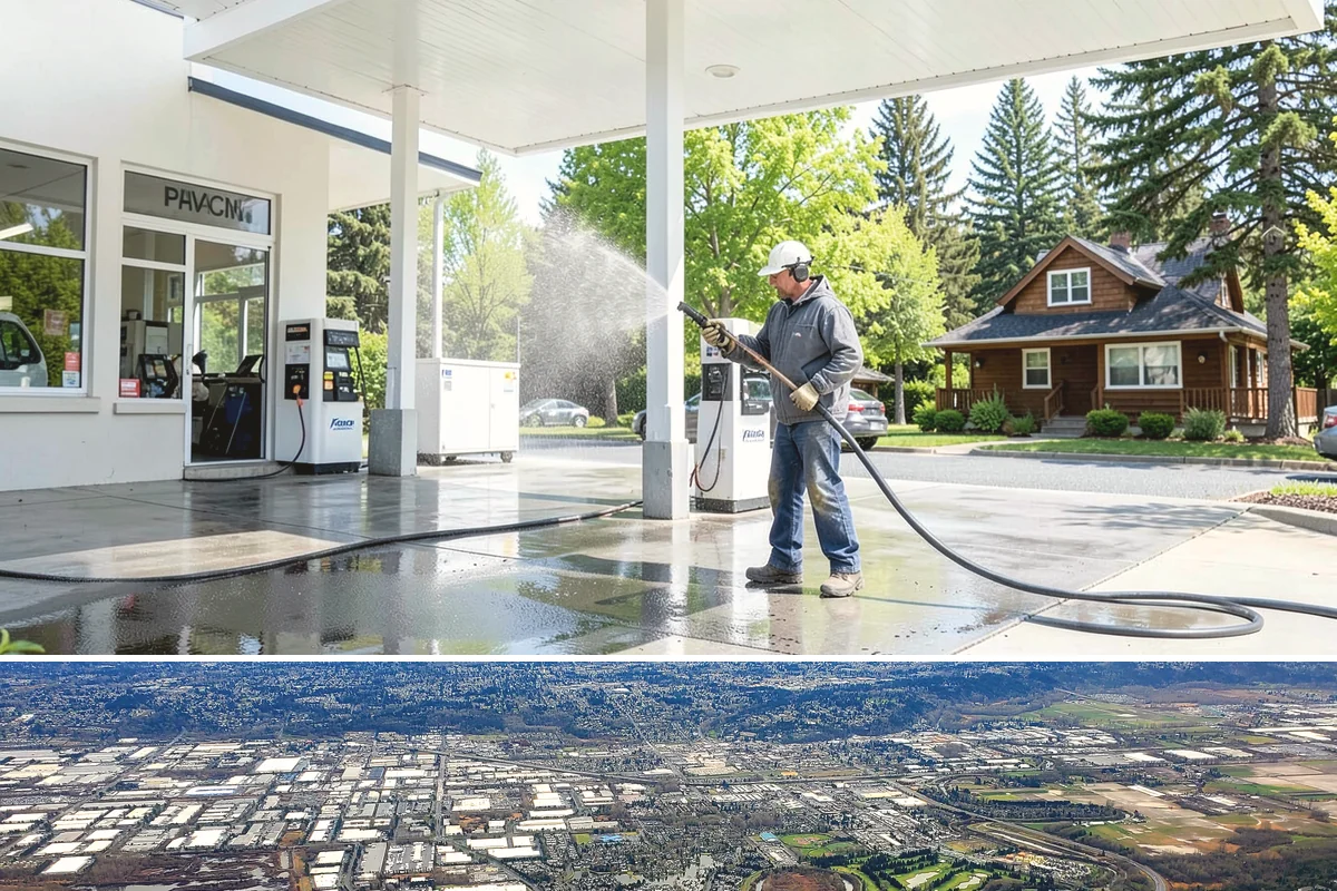 Spring Exterior Cleaning in Kent, King County, WA - Late March through May is ideal, once the heavy rains ease but before summer sun locks winter growth into the surface.