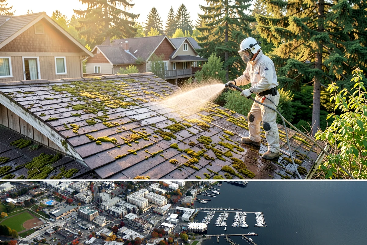 Spring Exterior Cleaning in Kirkland, King County, WA - Late March through May is ideal, once the heavy rains ease but before summer sun locks winter growth into the surface.