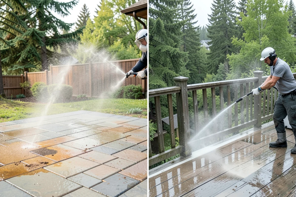 Spring Exterior Cleaning in Lakewood, Pierce County, WA - Walk the property and identify shaded, growth-prone zones